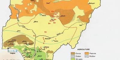 نقشہ کے زرعی نائیجیریا