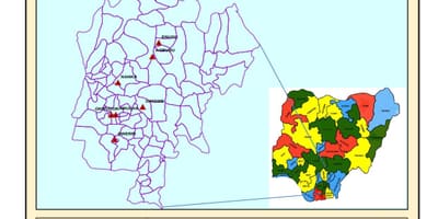 کے نقشے مشرقی نائیجیریا