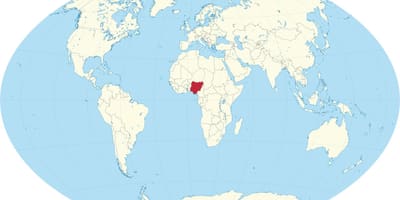 دنیا کے نقشے دکھا نائیجیریا