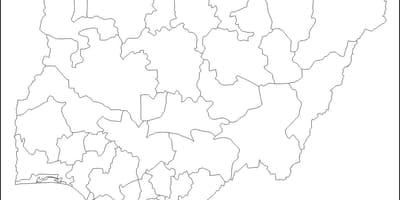 خالی نقشہ نائیجیریا کے