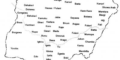 اپنی طرف متوجہ نائیجیریا کا نقشہ